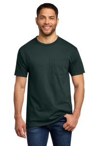 Port & Co Essential Pocket Tee - Dark Green