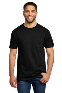Port & Co Essential Pocket Tee - Jet Black