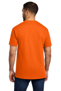 Port & Co Essential Pocket Tee - S. Orange Back