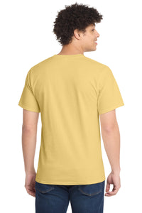 Port & Co Tall Essential Tee - Daffodil Yellow Back