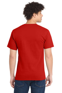Port & Co Tall Essential Tee - Fiery Red Back