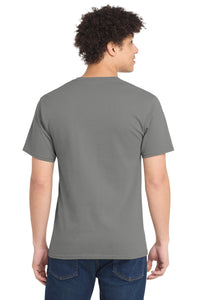 Port & Co Tall Essential Tee - Medium Grey Back