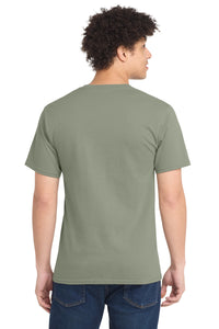 Port & Co Tall Essential Tee - Stonewashed Green Back