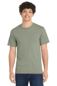Port & Co Tall Essential Tee - Stonewashed Green