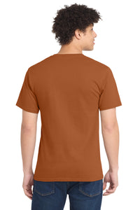 Port & Co Tall Essential Tee - Texas Orange Back
