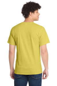 Port & Co Tall Essential Tee - Yellow Back