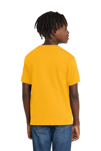 Port & Co Youth Essential Tee - Gold Back