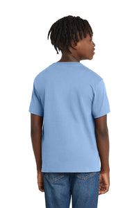 Port & Co Youth Essential Tee - Light Blue Back