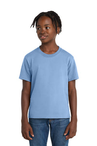 Port & Co Youth Essential Tee - Light Blue