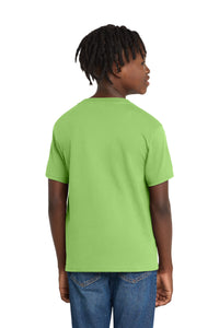 Port & Co Youth Essential Tee - Lime Back