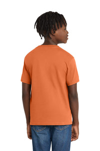 Port & Co Youth Essential Tee - Orange Sherbet Back