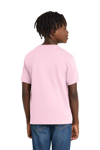 Port & Co Youth Essential Tee - Pale Pink Back