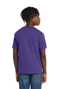 Port & Co Youth Essential Tee - Purple Back
