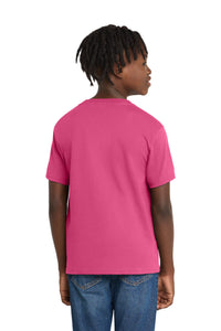 Port & Co Youth Essential Tee - Sangria Back