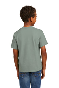 Port & Co Youth Essential Tee - Stonewashed Green Back
