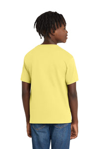 Port & Co Youth Essential Tee - Yellow Back