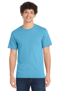 Port & Co Essential Tee - Aquatic Blue