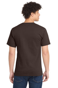 Port & Co Essential Tee - Brown Back