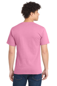 Port & Co Essential Tee - Candy Pink Back