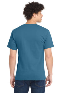 Port & Co Essential Tee - Colonial Blue Back