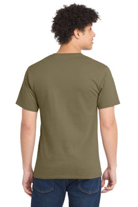 Port & Co Essential Tee - Coyote Brown Back