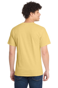 Port & Co Essential Tee - Daffodil Yellow Back