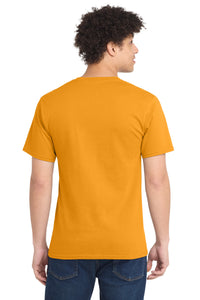 Port & Co Essential Tee - Gold Back