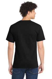 Port & Co Essential Tee - Jet Black Back