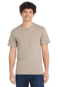 Port & Co Essential Tee - Light Sand