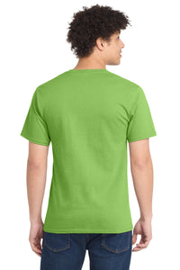 Port & Co Essential Tee - Lime Back