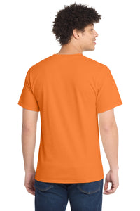 Port & Co Essential Tee - Orange Sherbet Back