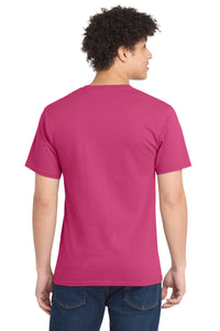 Port & Co Essential Tee - Sangria Back