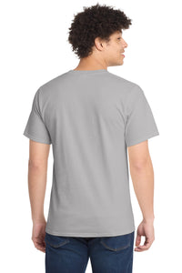 Port & Co Essential Tee - Silver Back