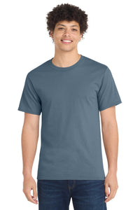 Port & Co Essential Tee - Stonewashed Blue