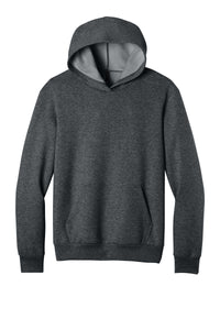 Port & Co Easy Fleece Pullover Hooded Sweatshirt PC68H - Dark Heather Grey
