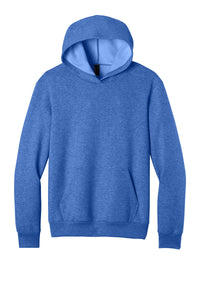 Port & Co Easy Fleece Pullover Hooded Sweatshirt PC68H - Heather Royal
