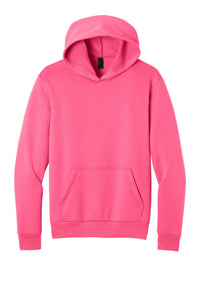 Port & Co Easy Fleece Pullover Hooded Sweatshirt PC68H - Neon Pink