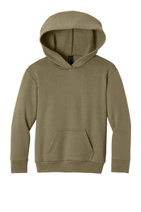 Port & Co Youth Easy Fleece Pullover Hooded Sweatshirt PC68YH - Coyote Brown