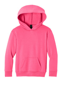 Port & Co Youth Easy Fleece Pullover Hooded Sweatshirt PC68YH - Neon Pink
