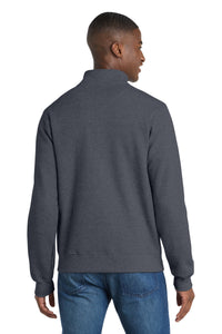 Port & Co Core Fleece Cadet Full-Zip Sweatshirt PC78FZ - Heather Navy Back