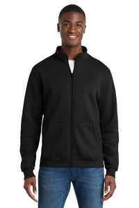 Port & Co Core Fleece Cadet Full-Zip Sweatshirt PC78FZ - Jet Black