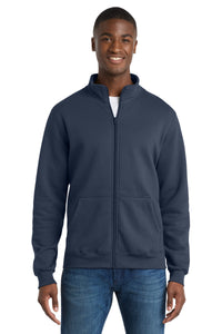 Port & Co Core Fleece Cadet Full-Zip Sweatshirt PC78FZ - Navy