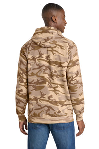 Port & Co Core Fleece Camo Pullover Hooded Sweatshirt - Desert Camo Back
