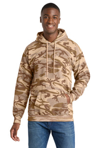 Port & Co Core Fleece Camo Pullover Hooded Sweatshirt - Desert Camo