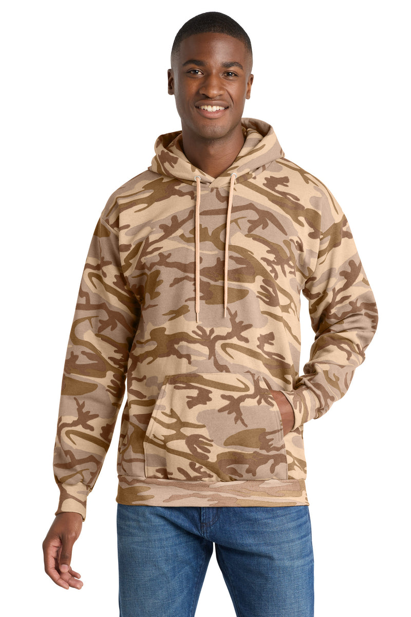 Port & Co Core Fleece Camo Pullover Hooded Sweatshirt
