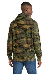 Port & Co Core Fleece Camo Pullover Hooded Sweatshirt - Military Camo Back