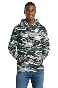 Port & Co Core Fleece Camo Pullover Hooded Sweatshirt - Winter Camo