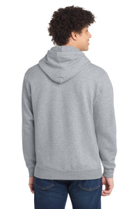 Port & Co Tall Core Fleece Pullover Hooded Sweatshirt PC78HT - Athletic Heather Back