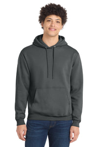 Port & Co Tall Core Fleece Pullover Hooded Sweatshirt PC78HT - Charcoal