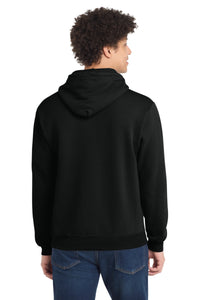 Port & Co Tall Core Fleece Pullover Hooded Sweatshirt PC78HT - Jet Black Back
